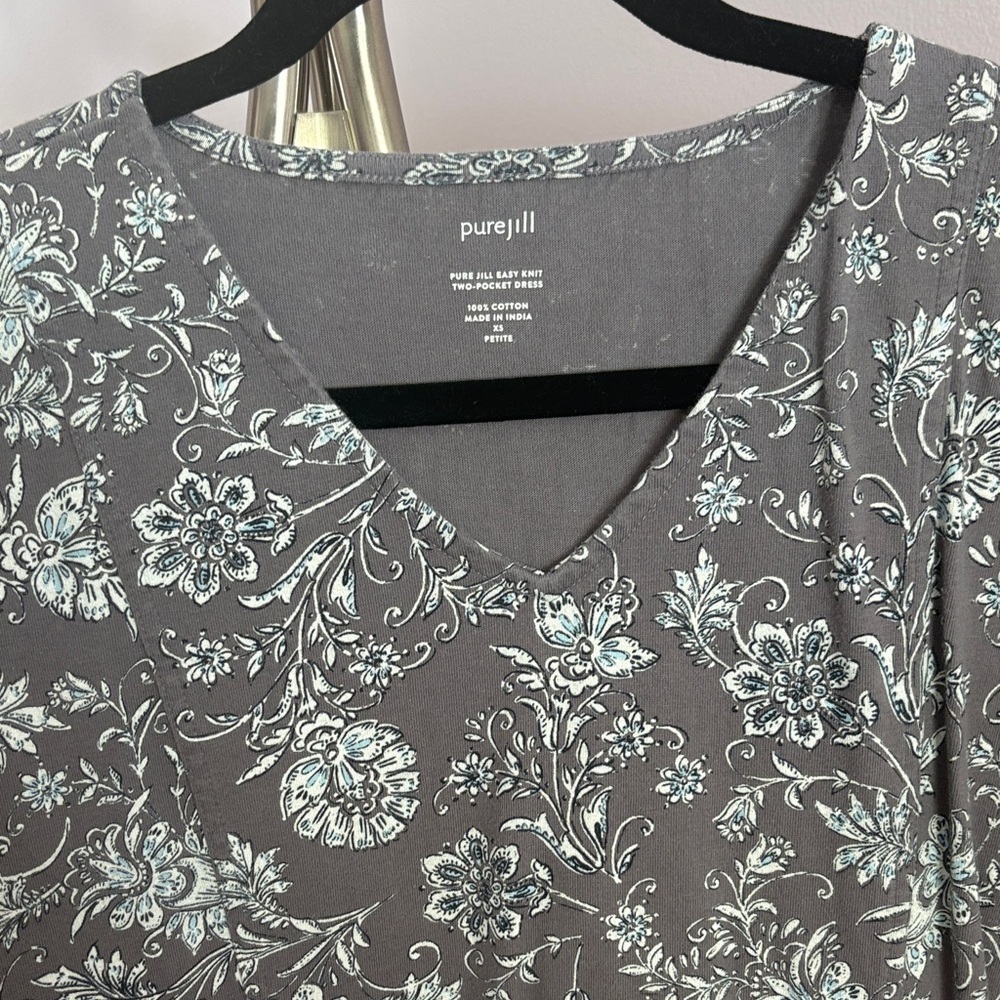 J. Jill Gray Floral Dress